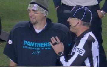 Derek Anderson laughing