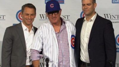 Joe Maddon Cubs Theo Epstein