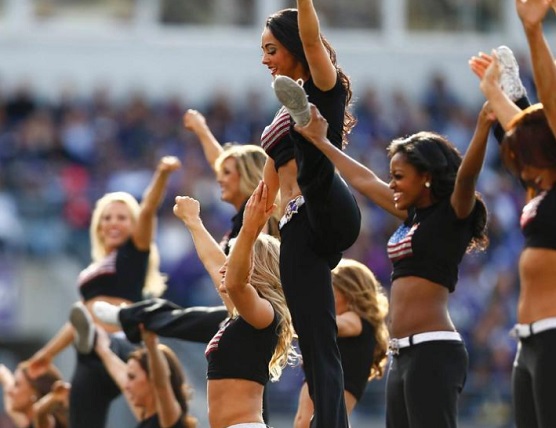 Baltimore Ravens cheerleader injured as stunt goes horribly wrong