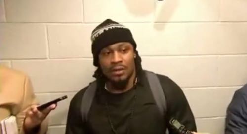 Marshawn Lynch talks to reporters, answers 12 questions after Seahawks game  by saying 'Yeah' – New York Daily News