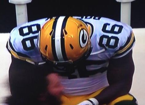 Brandon Bostick botches onside kick catch (Video)