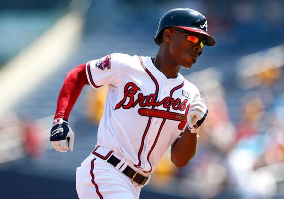 This is a 2013 photo of B.J. Upton of the Atlanta Braves baseball