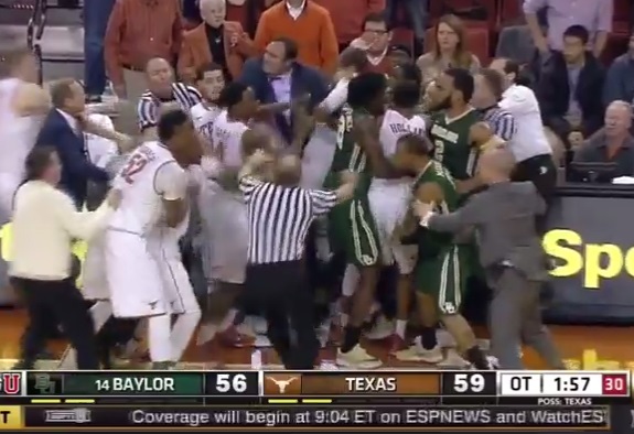 Texas Baylor fight