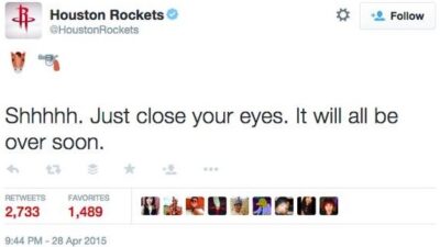 Rockets tweet
