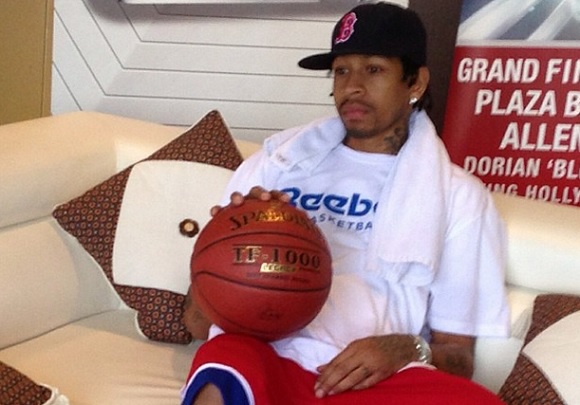 Allen Iverson was sent a lot of women's underwear while in prison