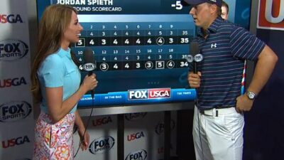 Holly Sonders Jordan Spieth