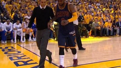 Kyrie Irving limps