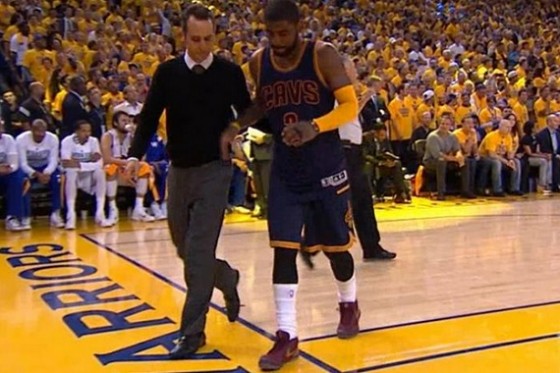 Kyrie Irving limps