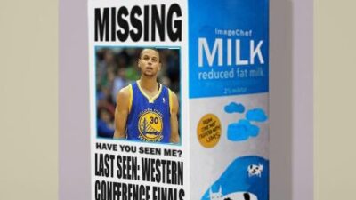 Steph Curry milk carton