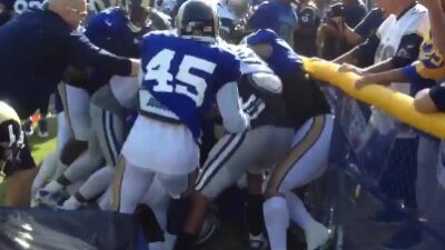 Rams Cowboys brawl