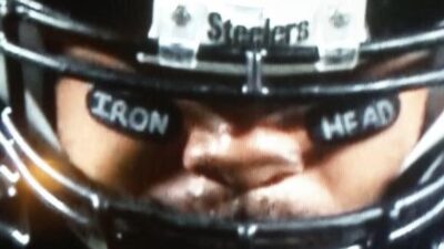 Cam Heyward eye black