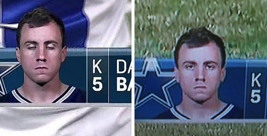 Dan Bailey asleep