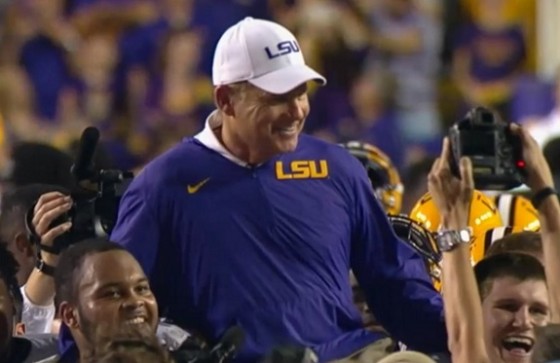 Les Miles carried