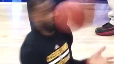 LeBron James ball face