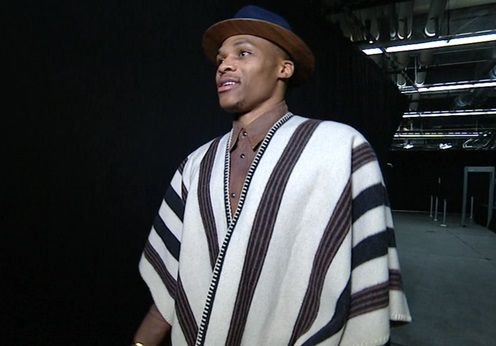 Russell Westbrook Poncho Outfit Gets The Meme Treatment