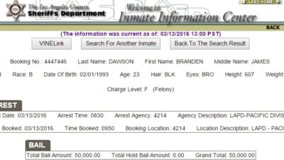 Branden Dawson arrest