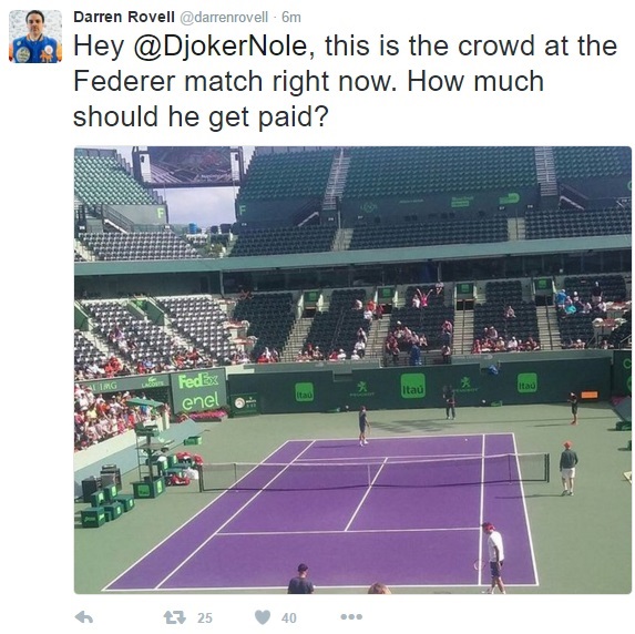 Darren Rovell tennis tweet