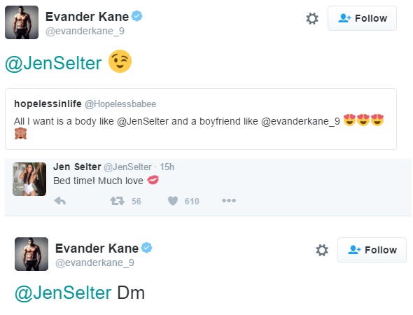 Evander Kane Jen Selter