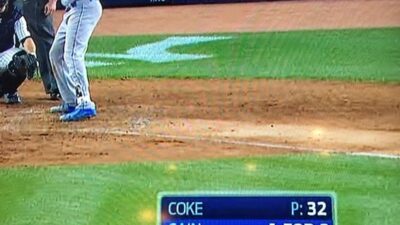 Coke Cain graphic baseball