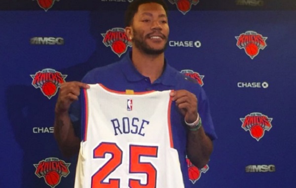 d rose knicks jersey