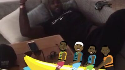 LeBron Dwyane Wade banana boat