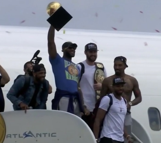 lebron in ultimate warrior shirt