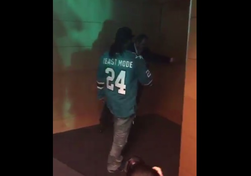 Marshawn Lynch wears Beast Mode Sharks jersey to Stanley Cup Final game in  San Jose