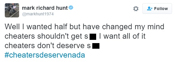 Mark Hunt Twitter