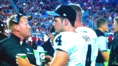 Derek Carr waterboy
