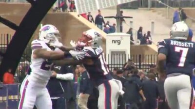Patriots Bills scuffle