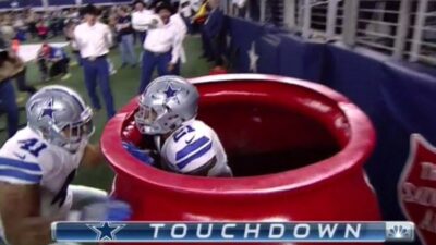 Ezekiel Elliott Salvation Army kettle