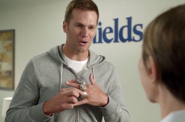 That Tom Brady ad with five rings? He filmed it five months ago.