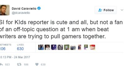 David Caraviello tweet