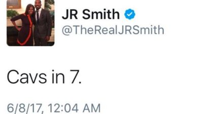 JR Smith tweet