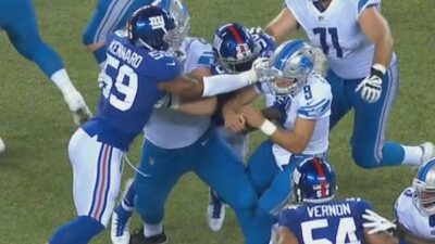 Matthew Stafford eye poke