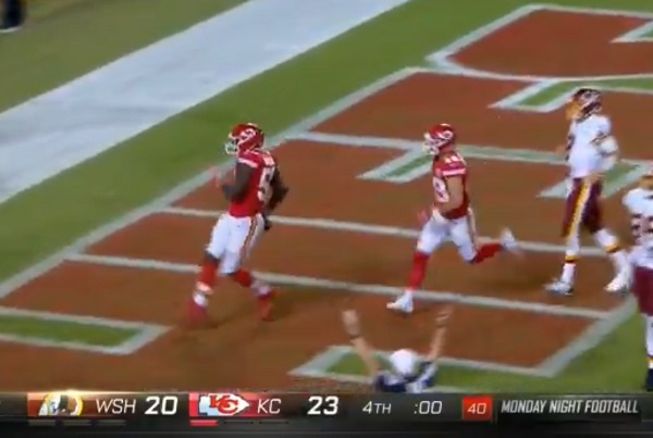 Wild Last Play In Chiefs Redskins Game Results In Horrible Bad Beat