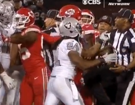 Marshawn Lynch Tossed From Raiders-Chiefs Game for Contact With a