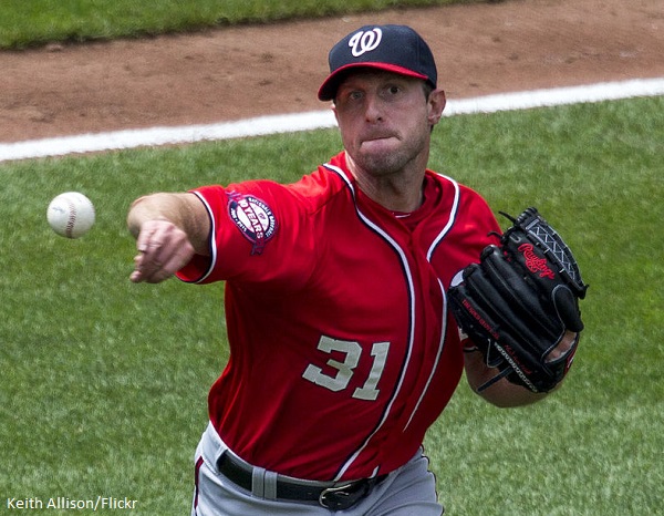 Max Scherzer Hits the Field One Day After Breaking His Nose