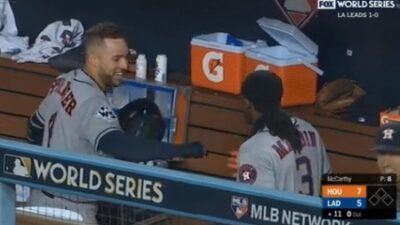 George Springer Cameron Maybe handshake
