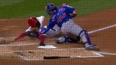 Trea Turner out