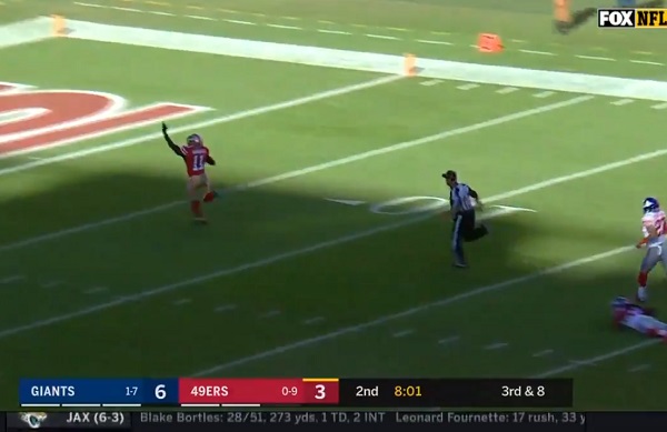 Hours after losing his son, Marquise Goodwin scored an emotional 83-yard TD  