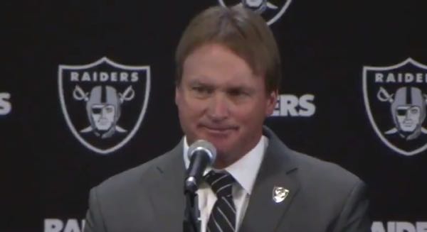 Deuce Gruden, son of Jon Gruden, will remain on Raiders staff