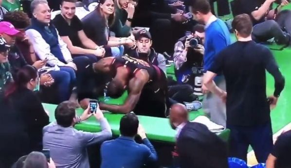 Celtics fans cheered when LeBron James suffered leg injury