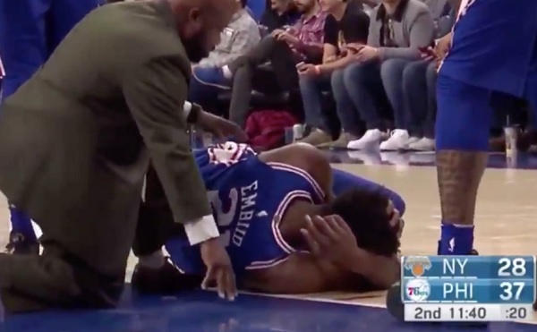 Joel Embiid collision