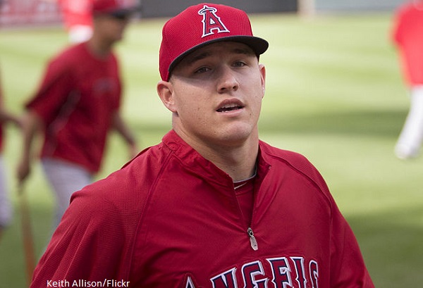 Mike Trout threw a perfect 98.6 MPH laser to get out at home plate