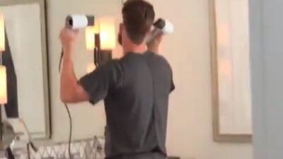 Bryce Harper hair dryer