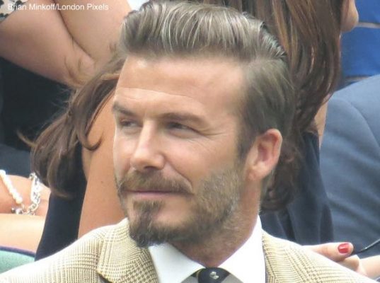 David Beckham looks ahead