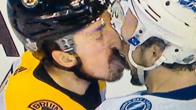 Brad Marchand lick