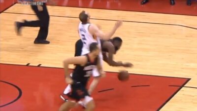 James Harden Joe Ingles foul