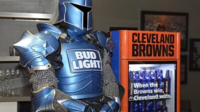 Browns Bud Light victory fridge